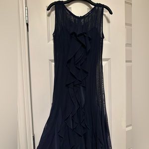 Xscape by Joana Chen sleeveless blue dress